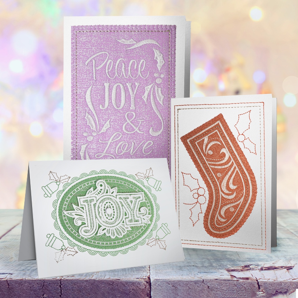 Shimmering Holiday Cards USB