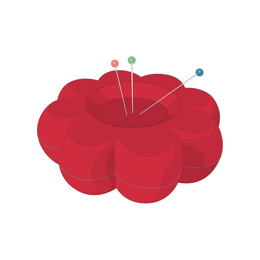 Flower Magnetic Pin Holder Red