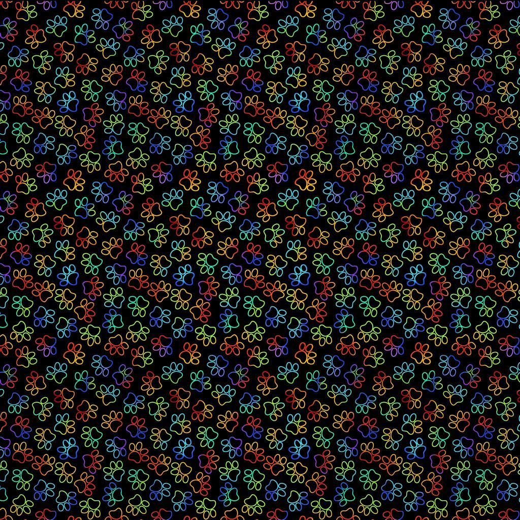 Rainbow Cat Paw Prints