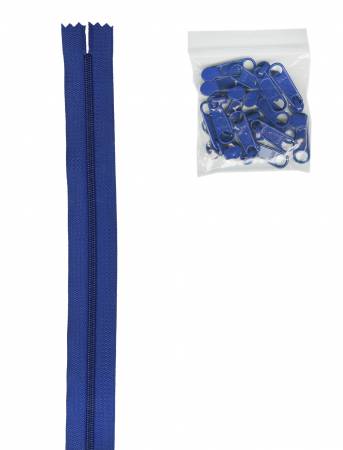 Zippers by the Yard Colbalt