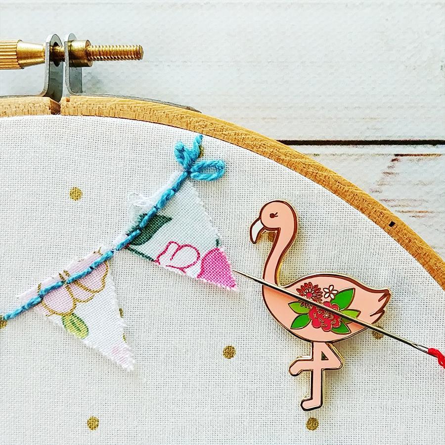 Flossie Flamingo Needle Minder