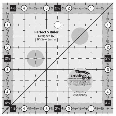 5" Square Perfect Grids CGR Ruler