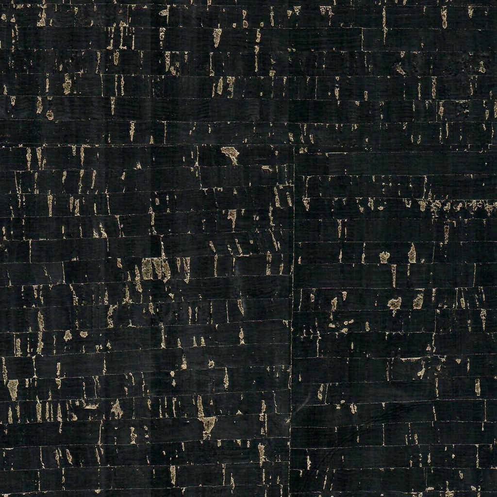 Cork Fabric Black Gold Fleck