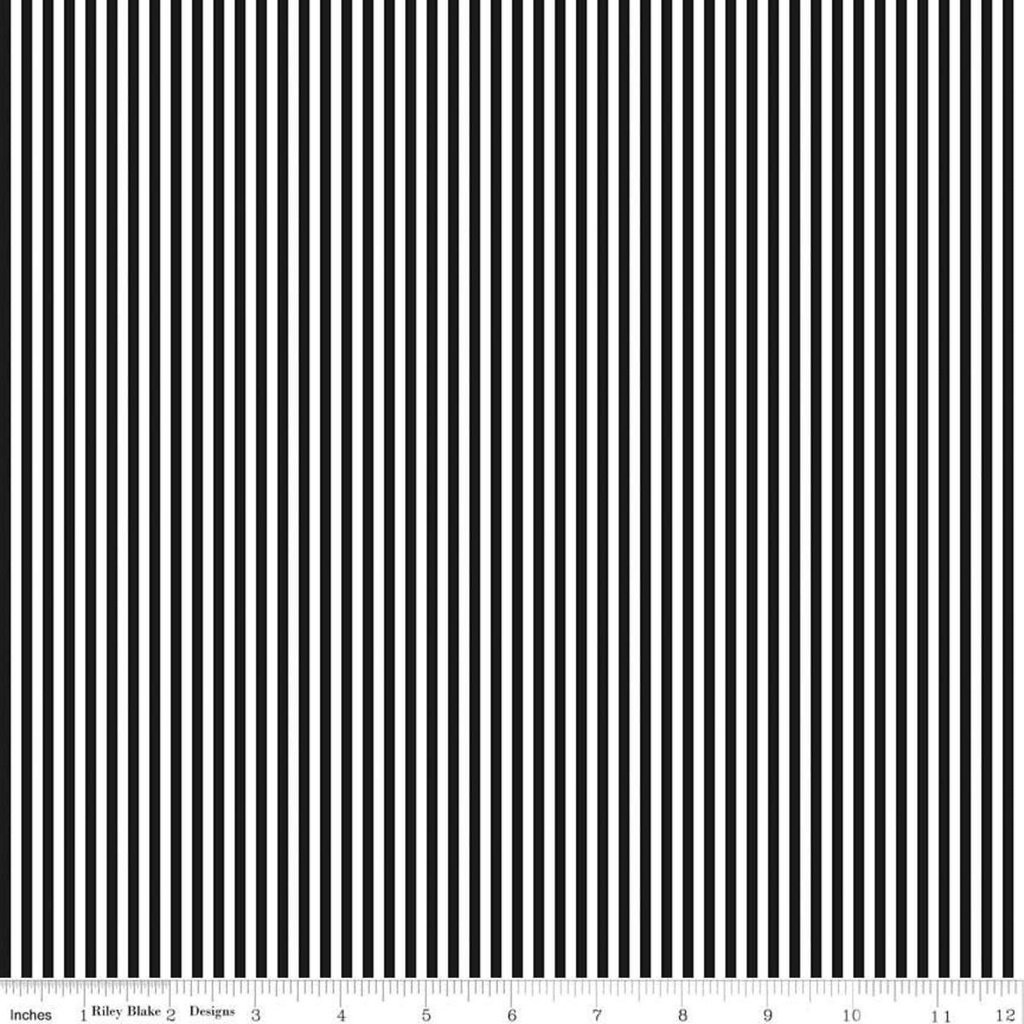 Stripe 1/8" Blk/Wht