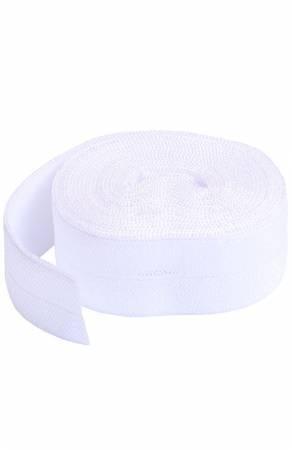 Foldover Elastic White