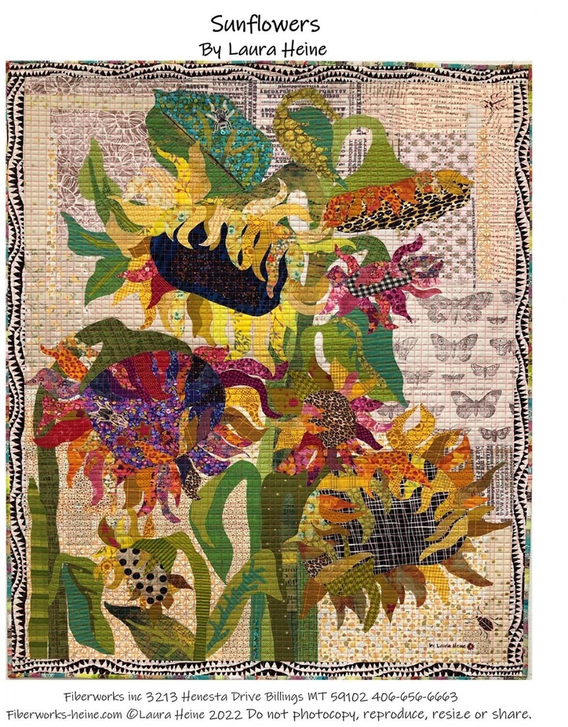 Sunflowers Collage Pattern