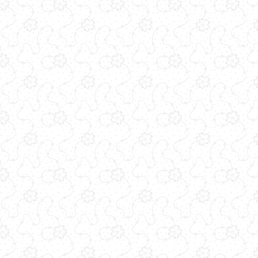 Calico Floral White