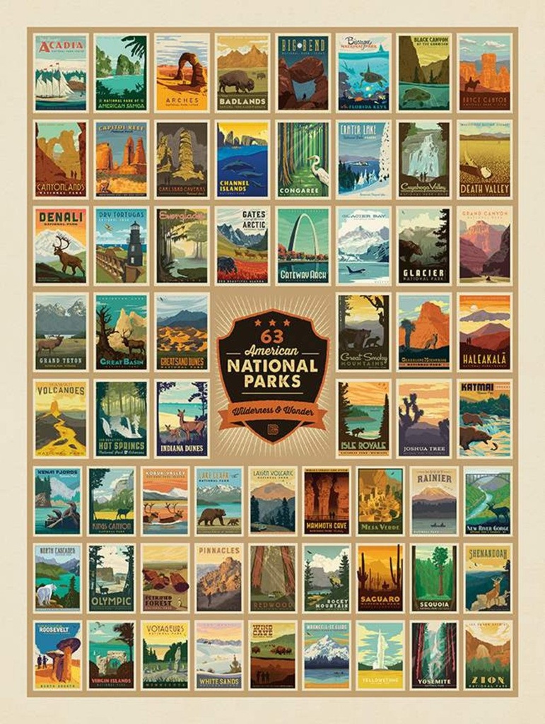 National Parks Wilderness Panel 54"x72"