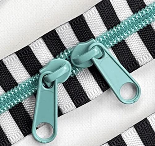 30" Zipper Black/White Caribbean