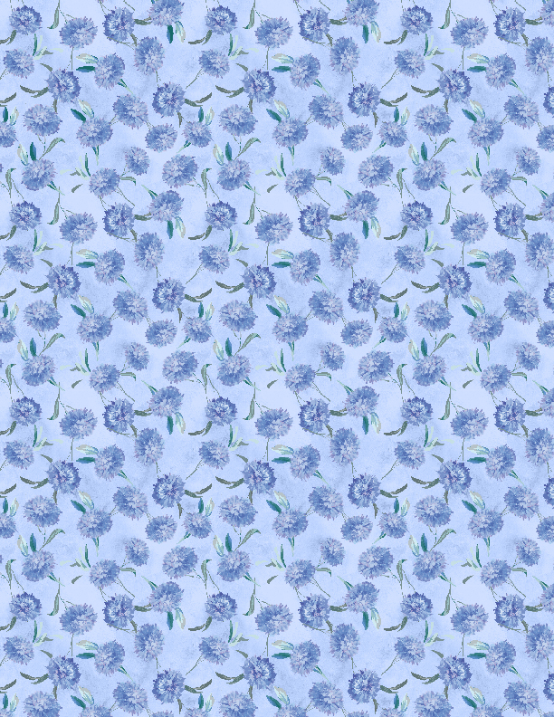 Morning Blooms Small Blue