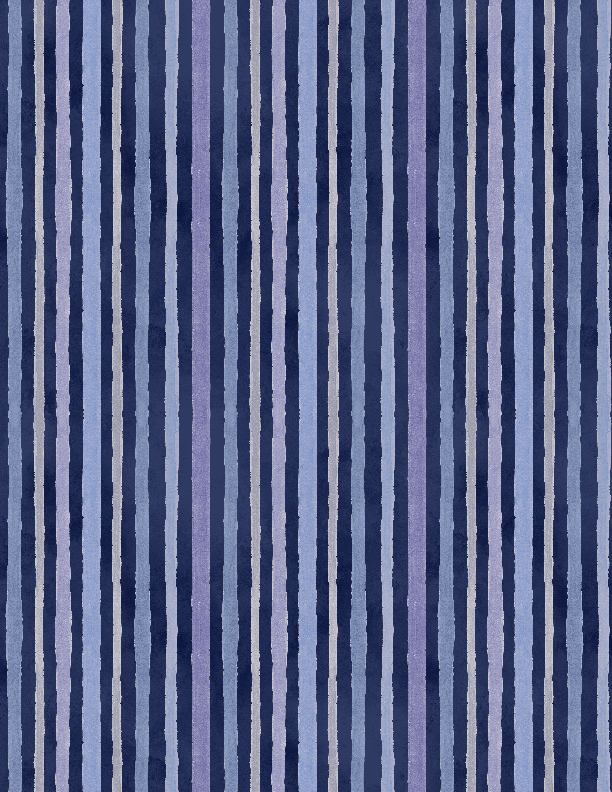 Morning Blooms Stripes Navy