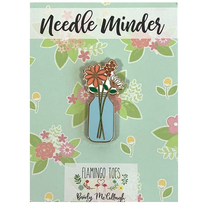 Mason Jar Vase Needle Minder