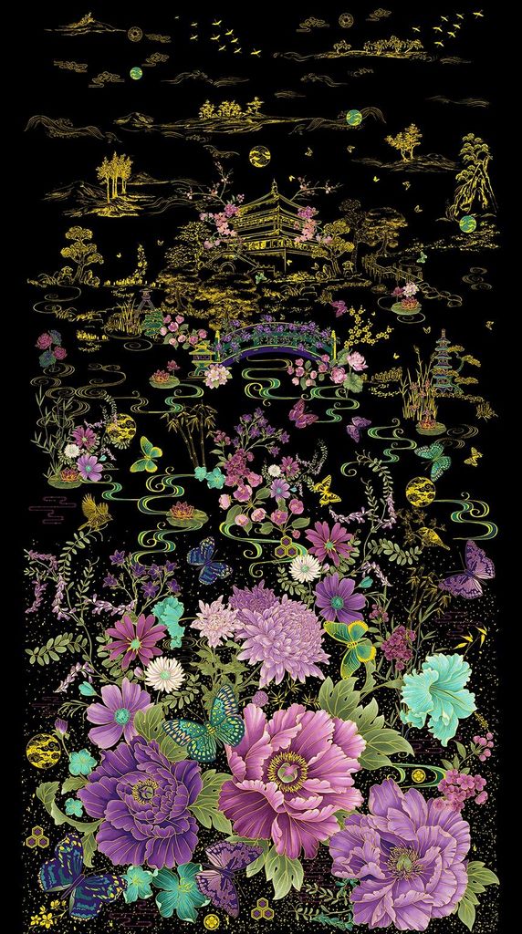 Shizuka Floral Panel 24"