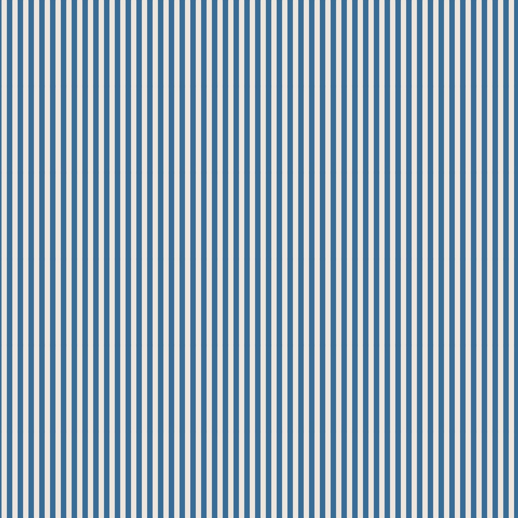 1/8" Stripe on Ivory Blue