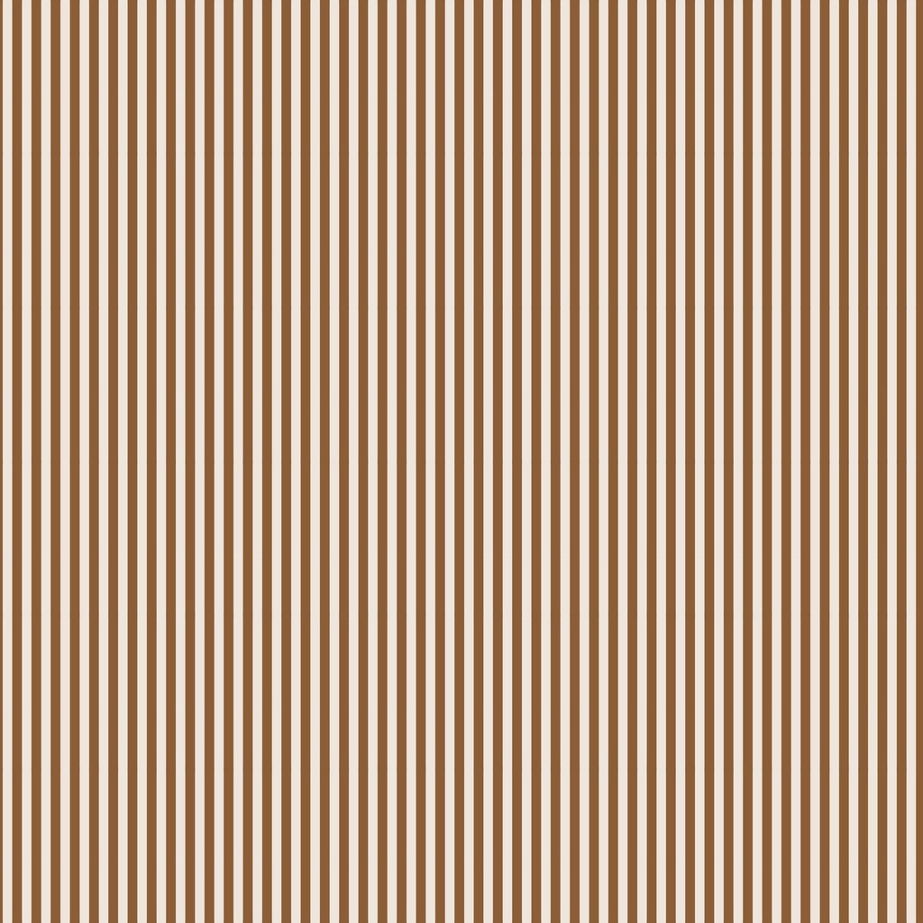 1/8" Stripe on Ivory Teddy Bear