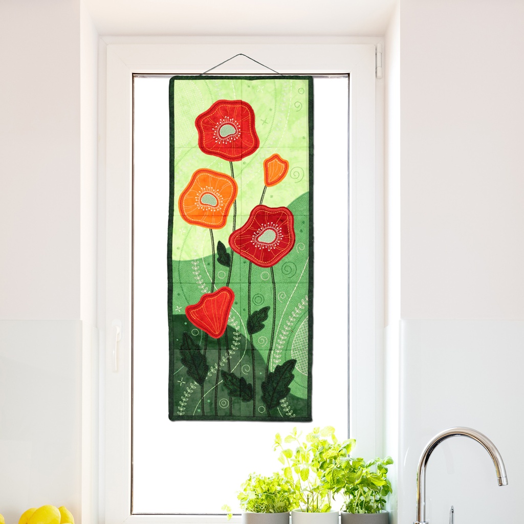 Fresh Poppies Tiling Scene USB