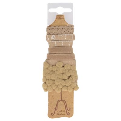 Mannequin of Assorted Trims Beige