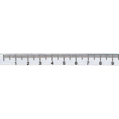 Tape Measure Ribbon Black & White