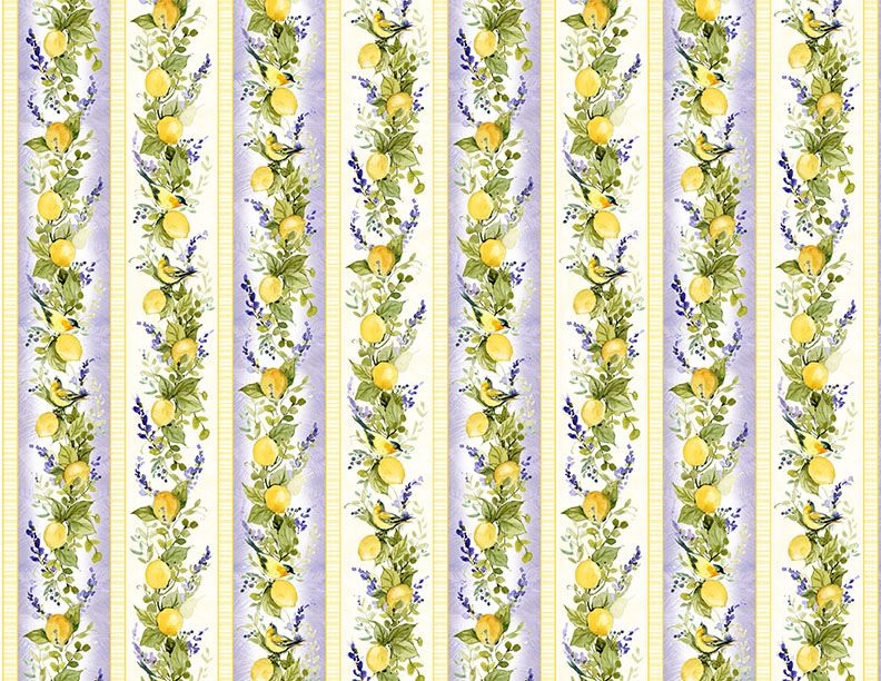 Lavender Lemonade Repeating Stripe Multi