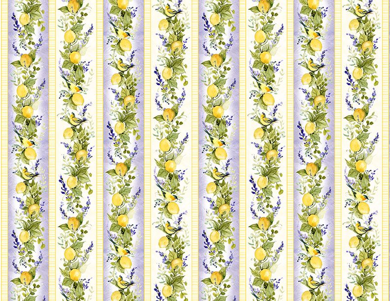 Lavender Lemonade Repeating Stripe Multi