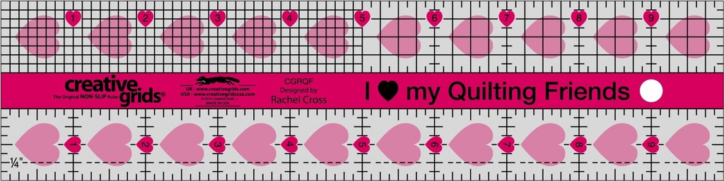 CGR I Love My Quilt Friends 2.5"x10"