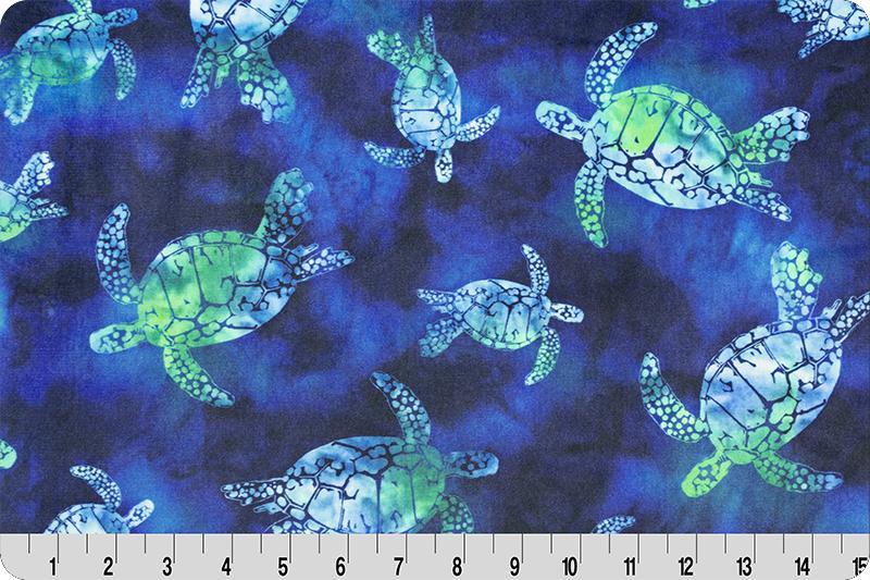 Bliss Batik Turtles Minky