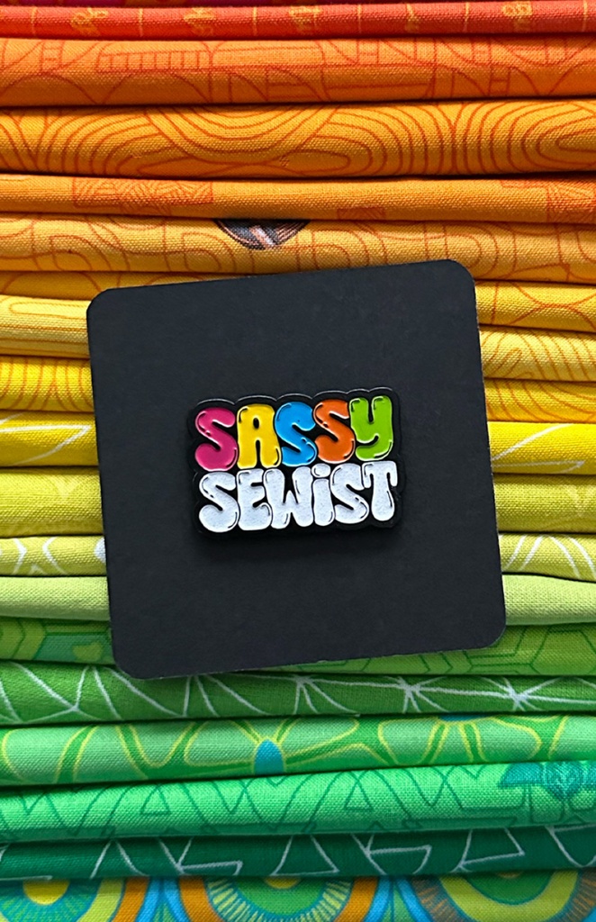 Sassy Sewist Enamel Pin