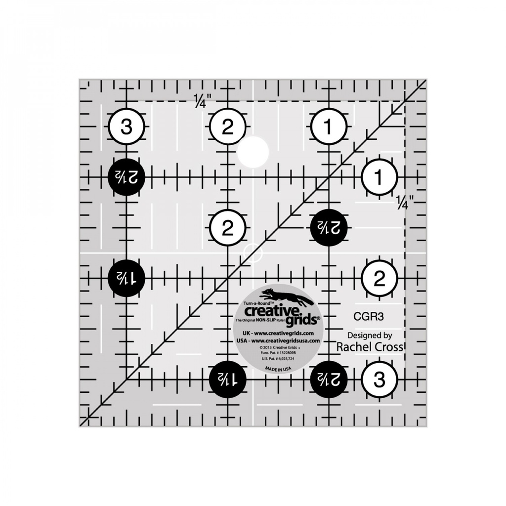 CGR Ruler 3.5" Square