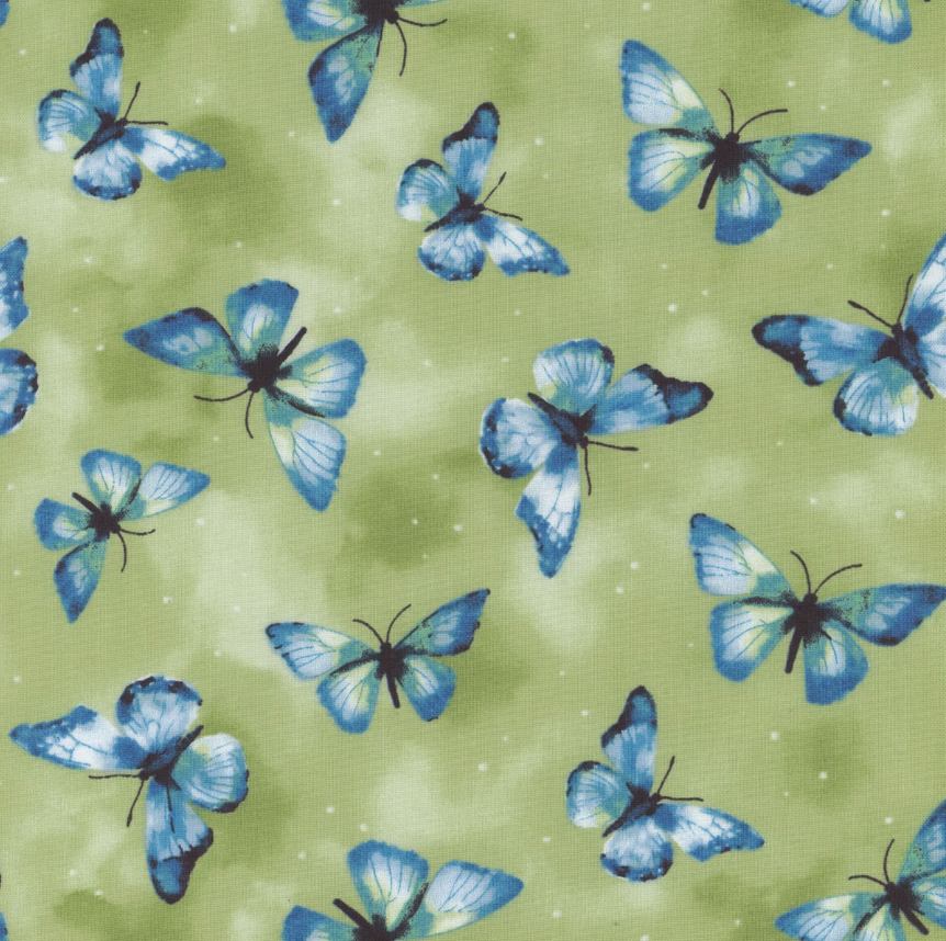 Blue Harmony Butterfly Toss Green