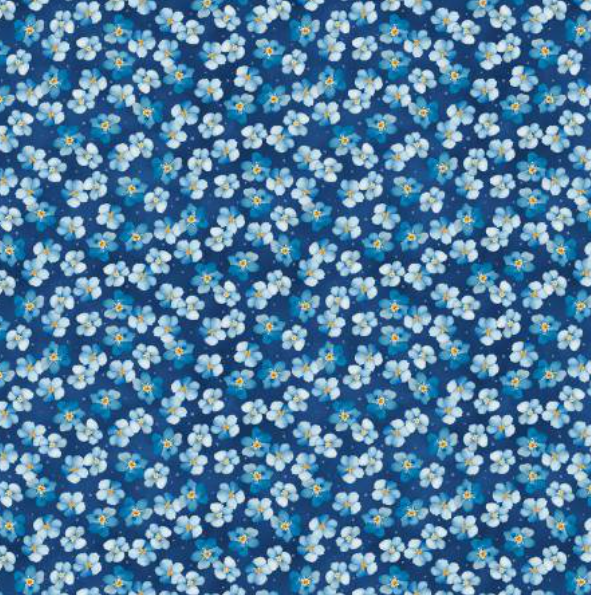 Blue Harmony Small Floral Dark Blue