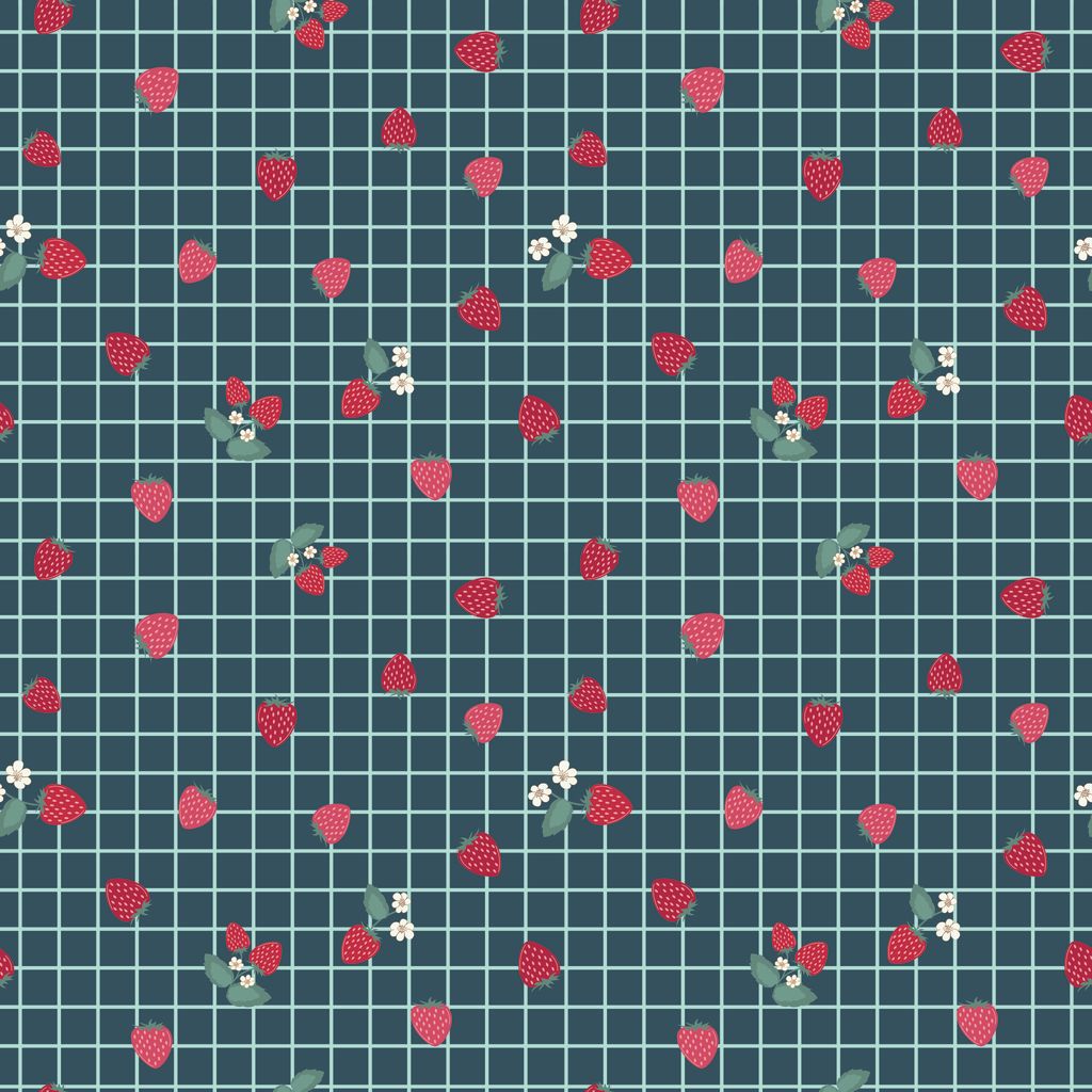 Berry Market Gingham Berries Stargazer