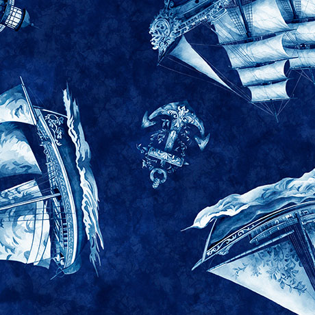 Ocean Blues Ship Toss Navy