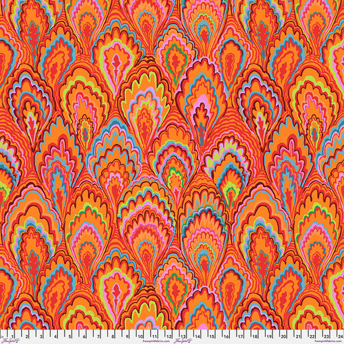 Marble Scallops Red Kaffe