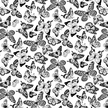 All Or Nothing Butterfly Black and White