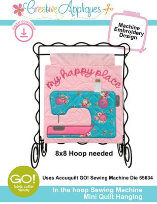 In The Hoop Sewing Machine Mini Quilt Hanging