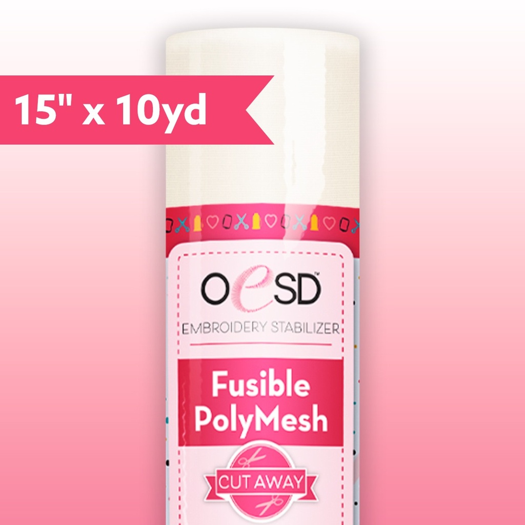 Fusible PolyMesh CutAway 15" x 10yd