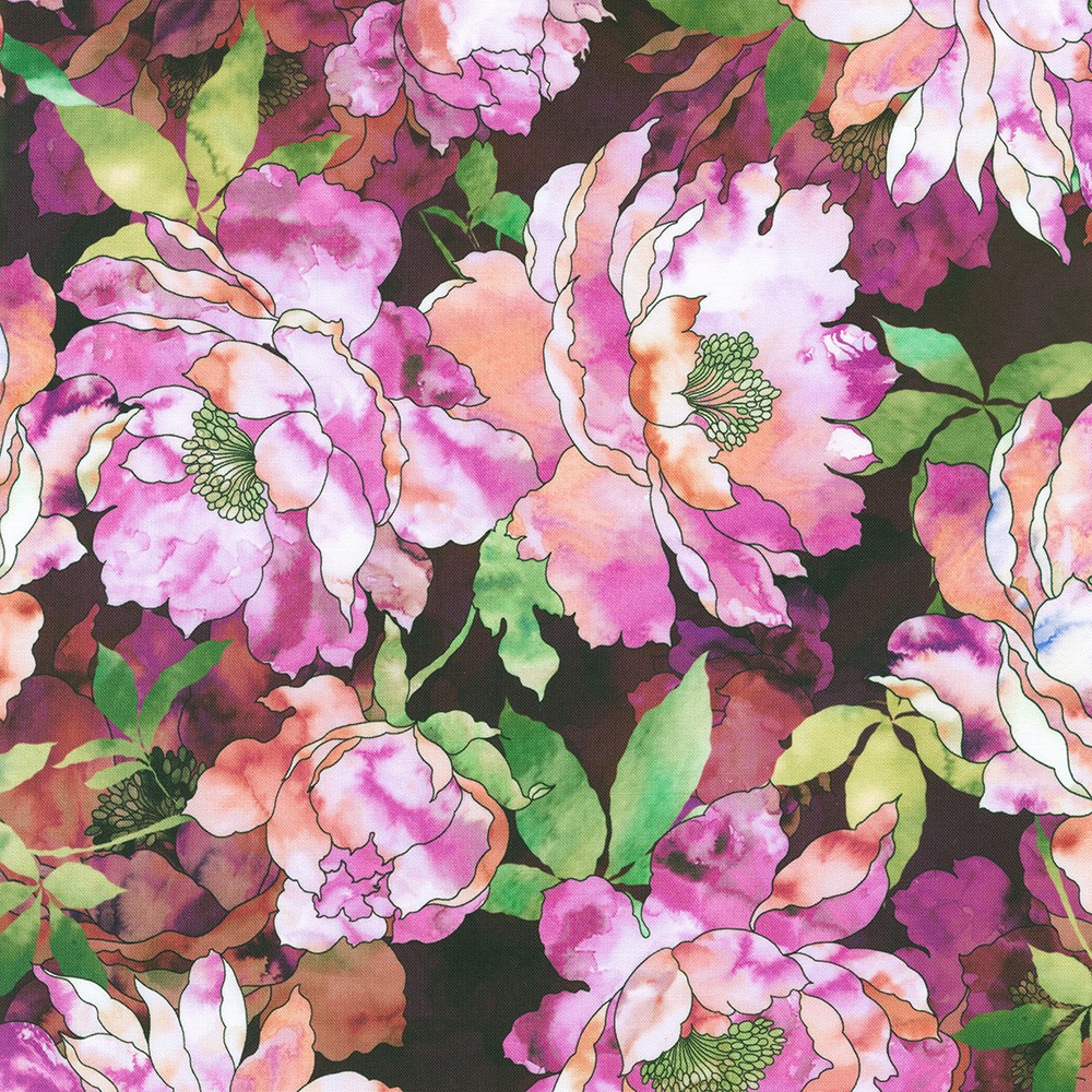 Bella Blossoms Plum Florals