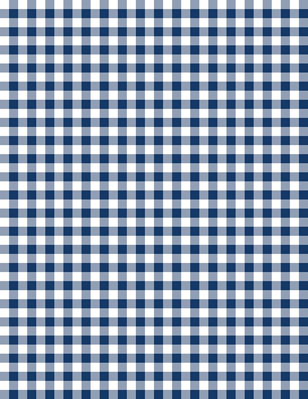 Essentials Gingham White/Navy*