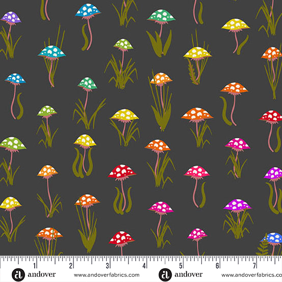 Color Wheel Night Mushroom Parade