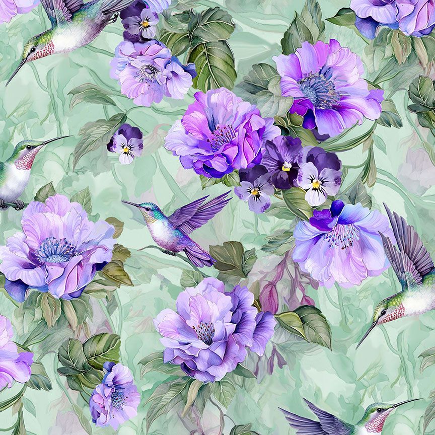 Garden Delight Hummingbird Florals