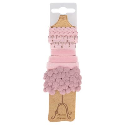 Mannequin of Assorted Trims Pink