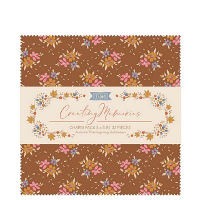 Tilda Creating Memories 5" Charm Pack Autumn