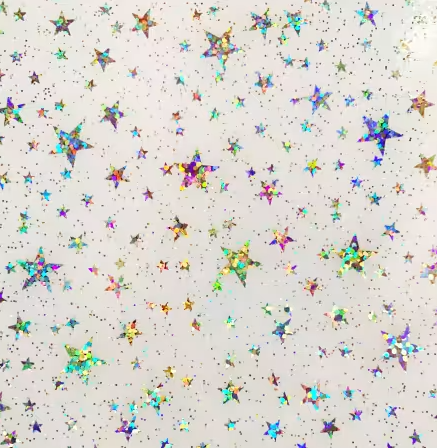 Glitter Stars Vinyl 18"x26"