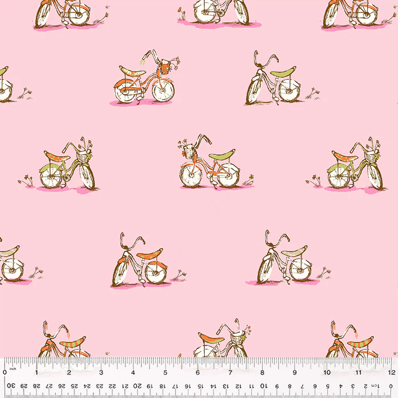 Heather Ross Studio Edit Dream Bike Pink