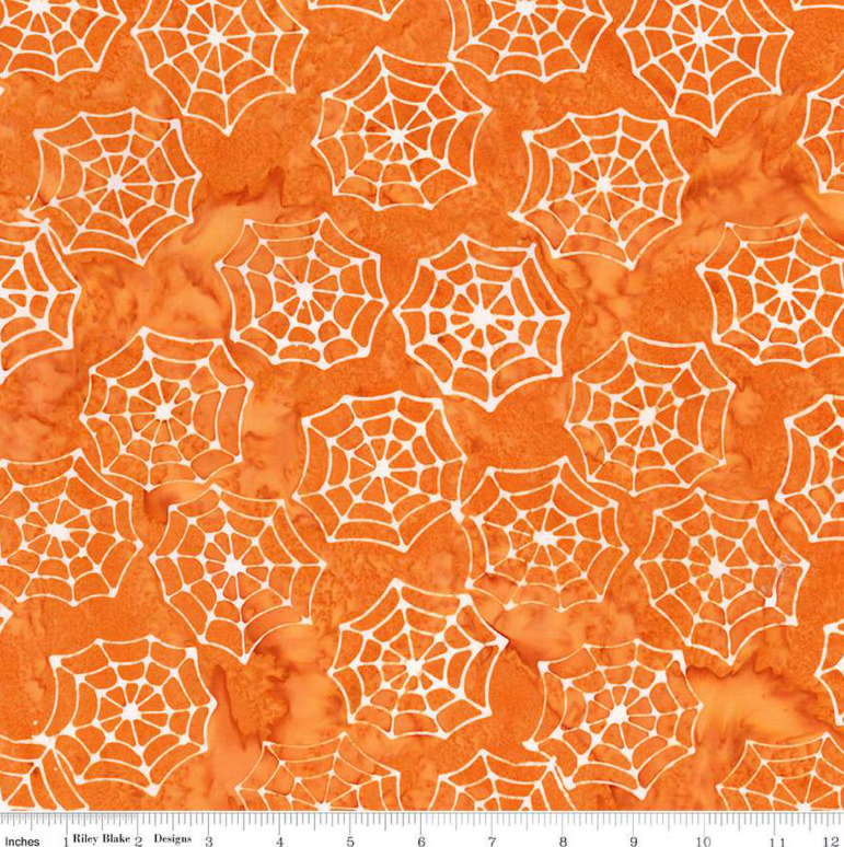 Batiks Fright This Way Tangerine