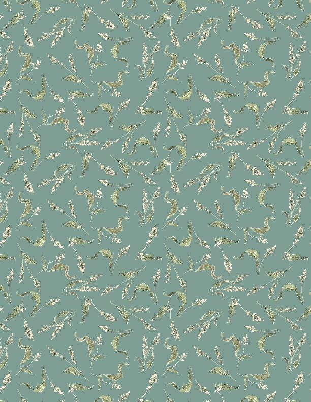 Season's Study Small Floral Teal