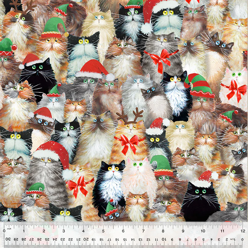 Meowy Christmas Cats in Hats