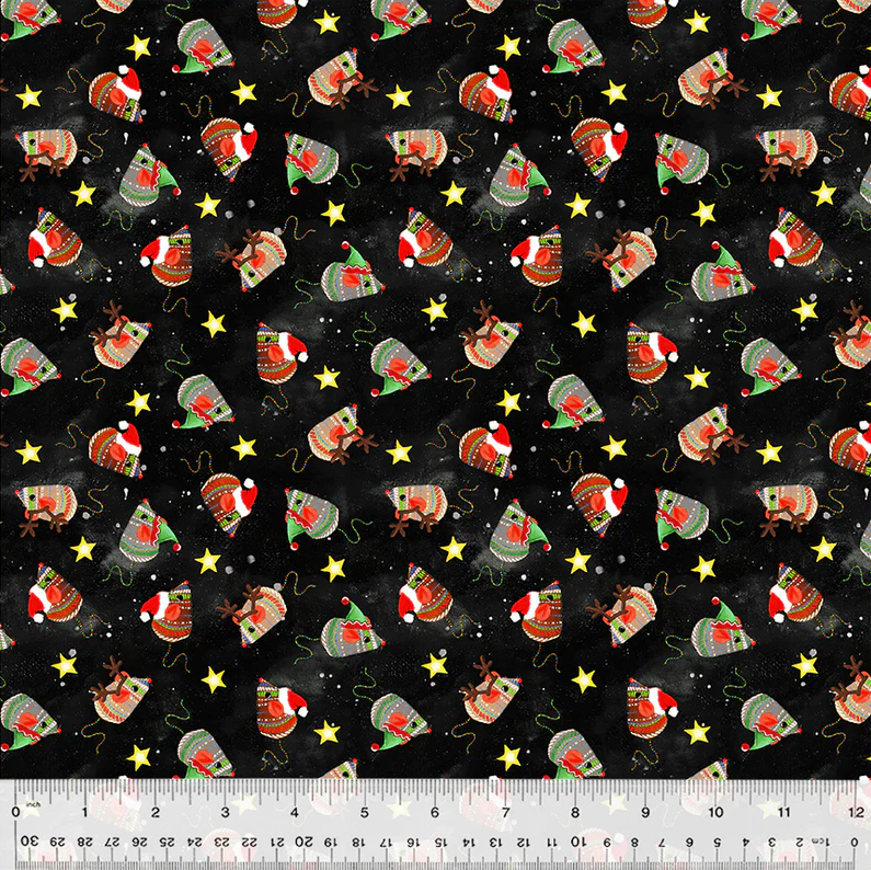 Meowy Christmas Black Jolly Mice