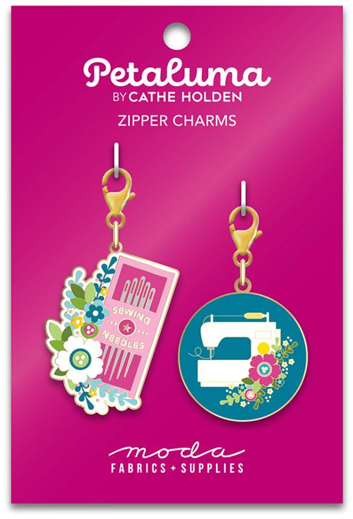 Machine & Needles Zipper Pulls 2ct