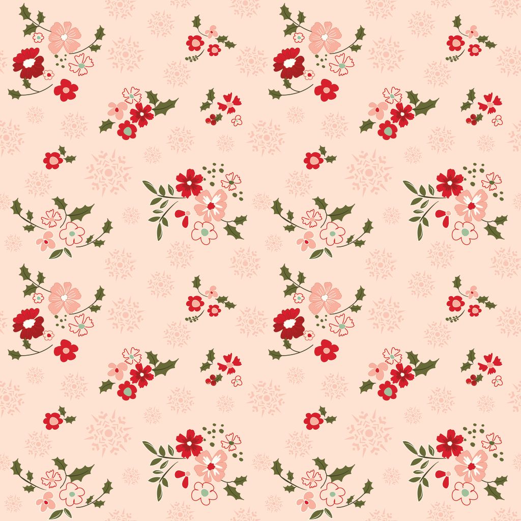 Glisten Winter Flowers Blush